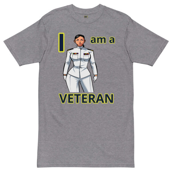 I am  a VETERAN TOO FOWER Tee - Image 3