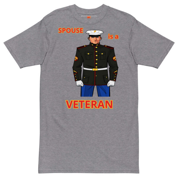 SPOUSE IS A VETERAN TOO FOWER Tee - Image 3