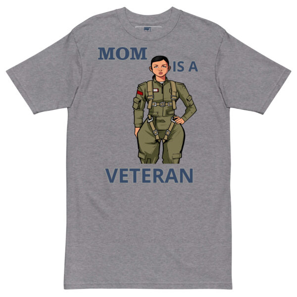 MOM IS A VETERAN TOO FOWER Tee - Image 3