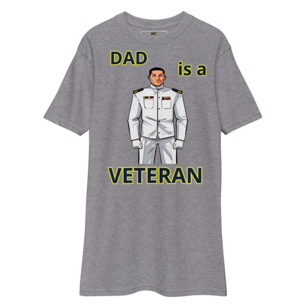 DAD IS A VETERAN TOO FOWER Tee - Image 3