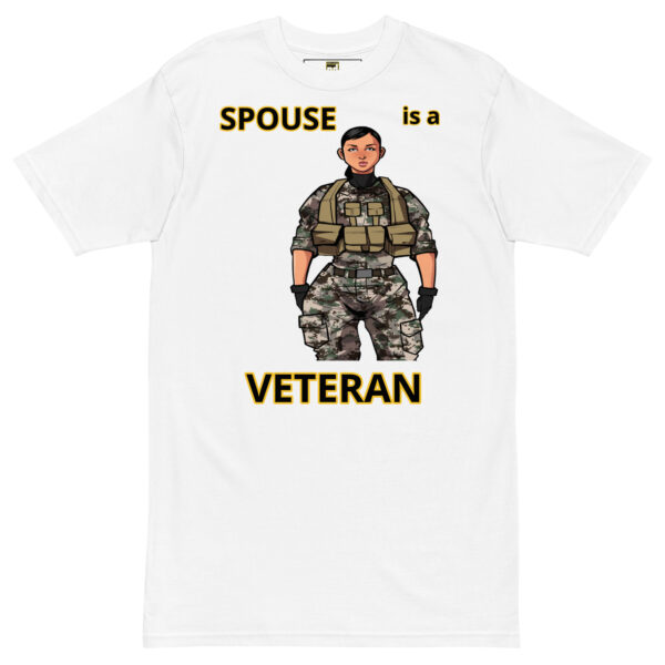 SPOUSE IS A VETERAN TOO FOWER Tee - Image 5