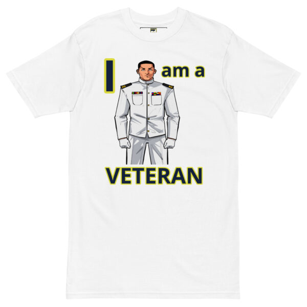 I am  a VETERAN TOO FOWER Tee - Image 5