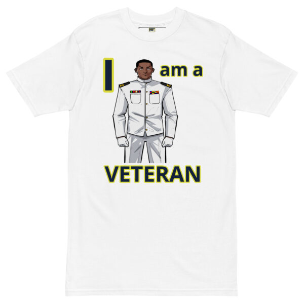 I am  a VETERAN TOO FOWER Tee - Image 5