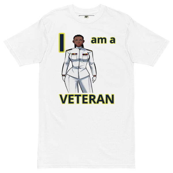 I am  a VETERAN TOO FOWER Tee - Image 5