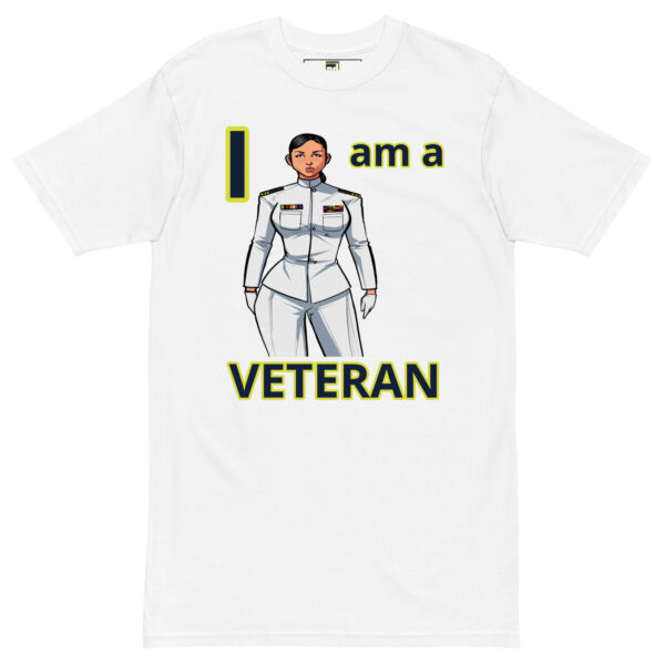 I am  a VETERAN TOO FOWER Tee - Image 5