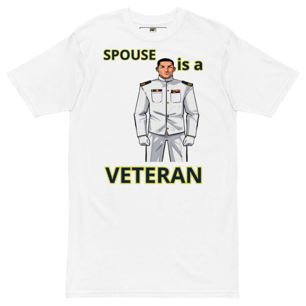 SPOUSE IS A VETERAN TOO FOWER Tee - Image 5