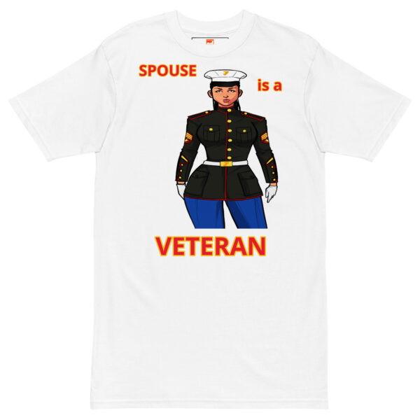 SPOUSE IS A VETERAN TOO FOWER Tee - Image 5