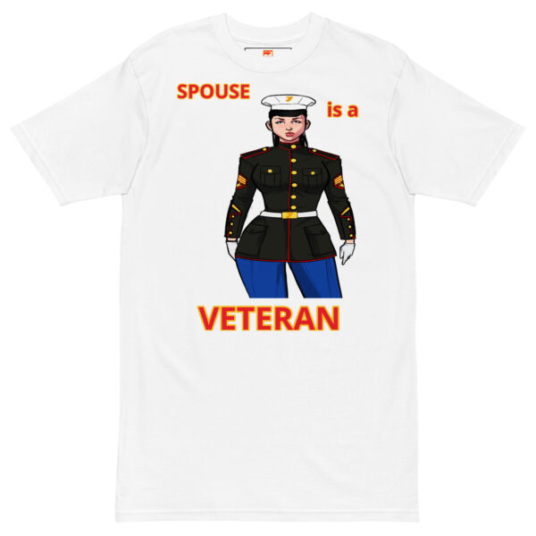 SPOUSE IS A VETERAN TOO FOWER Tee - Image 5