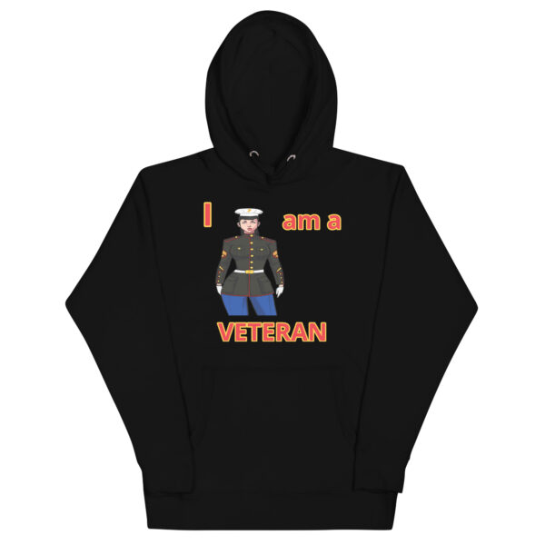 I AM A  VETERAN TOO FOWER Unisex Hoodie