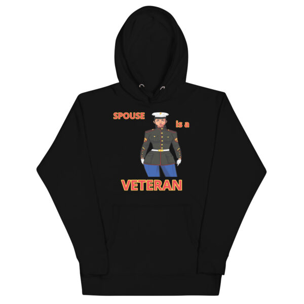 SPOUSE IS A VETERAN TOO FOWER Unisex Hoodie