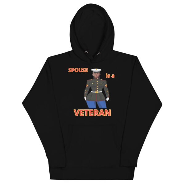 SPOUSE IS A VETERAN TOO FOWER Unisex Hoodie