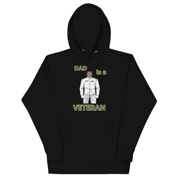 DAD IS A VETERAN TOO FOWER Unisex Hoodie