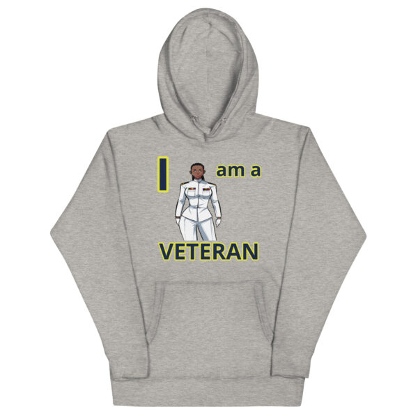 I AM A  VETERAN TOO FOWER Unisex Hoodie - Image 3