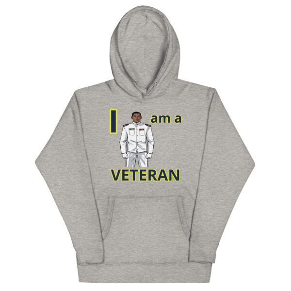 I AM A  VETERAN TOO FOWER Unisex Hoodie - Image 3