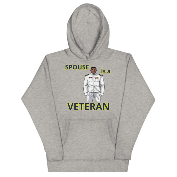 SPOUSE IS A VETERAN TOO FOWER Unisex Hoodie - Image 3