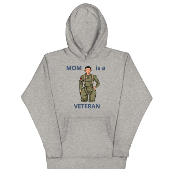 MOM IS A VETERAN TOO FOWER Unisex Hoodie - Image 3