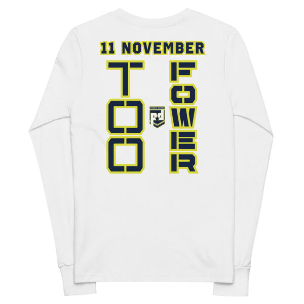 DAD IS A VETERAN TOO FOWER Youth Long Sleeve Tee - Image 6