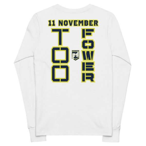 DAD IS A VETERAN TOO FOWER Youth Long Sleeve Tee - Image 6