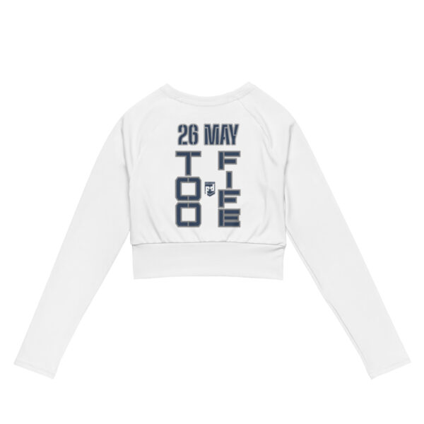 HONOR OUR FALLEN TOO FIFE Recycled Long-Sleeve Crop Top - Image 2