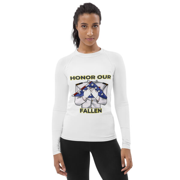 HONOR OUR FALLEN TOO FIFE Women's Rash Guard