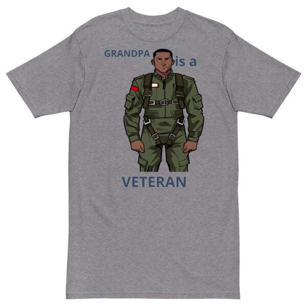 GRANDPA IS A VETERAN TOO FOWER Tee - Image 3