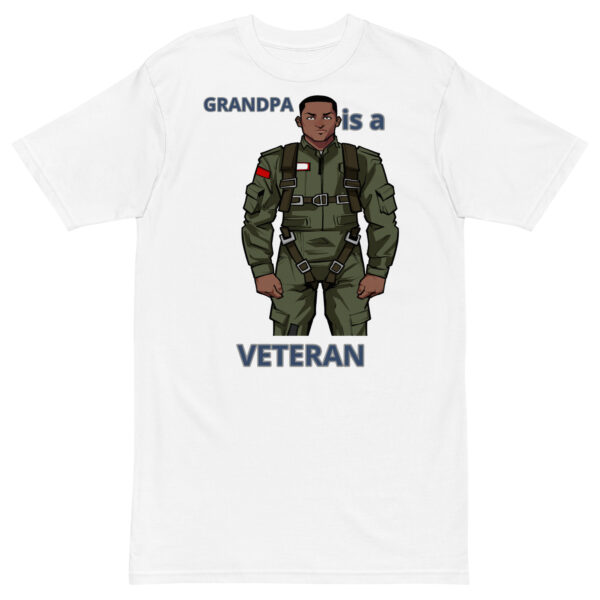 GRANDPA IS A VETERAN TOO FOWER Tee - Image 5