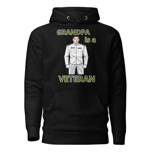 GRANDPA IS A VETERAN TOO FOWER Unisex Hoodie