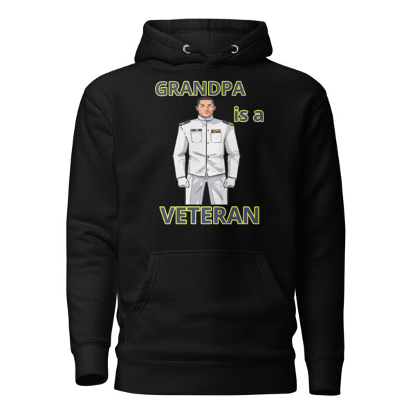 GRANDPA IS A VETERAN TOO FOWER Unisex Hoodie