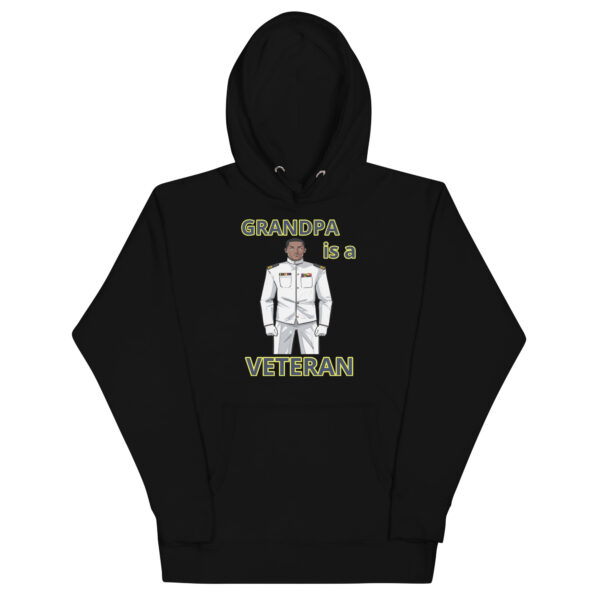 GRANDPA IS A VETERAN TOO FOWER Unisex Hoodie