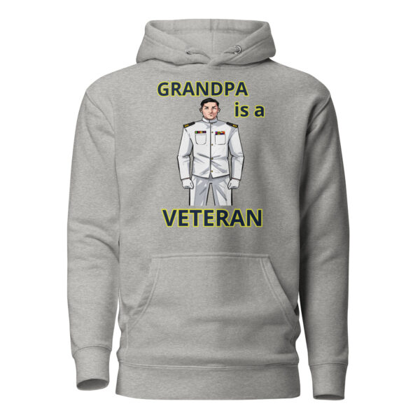 GRANDPA IS A VETERAN TOO FOWER Unisex Hoodie - Image 5