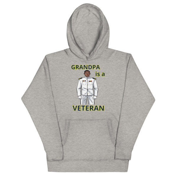 GRANDPA IS A VETERAN TOO FOWER Unisex Hoodie - Image 3