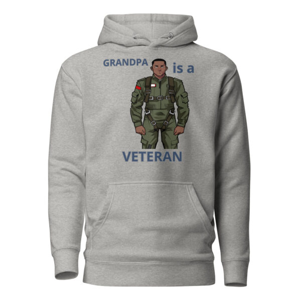 GRANDPA IS A VETERAN TOO FOWER Unisex Hoodie - Image 5