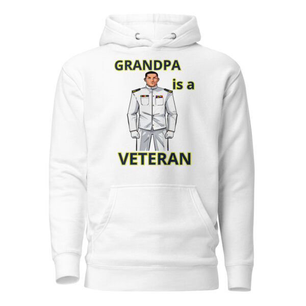 GRANDPA IS A VETERAN TOO FOWER Unisex Hoodie - Image 9