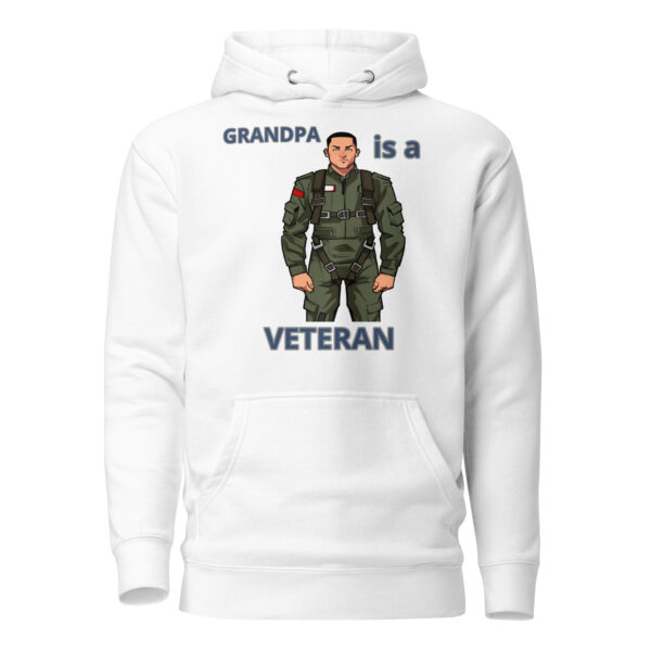 GRANDPA IS A VETERAN TOO FOWER Unisex Hoodie - Image 9