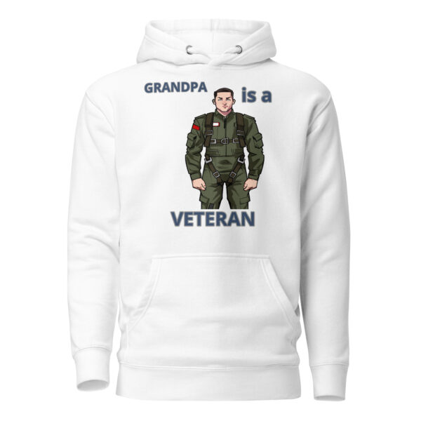 GRANDPA IS A VETERAN TOO FOWER Unisex Hoodie - Image 9