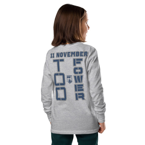 GRANDPA IS A VETERAN TOO FOWER Youth Long Sleeve Tee - Image 6