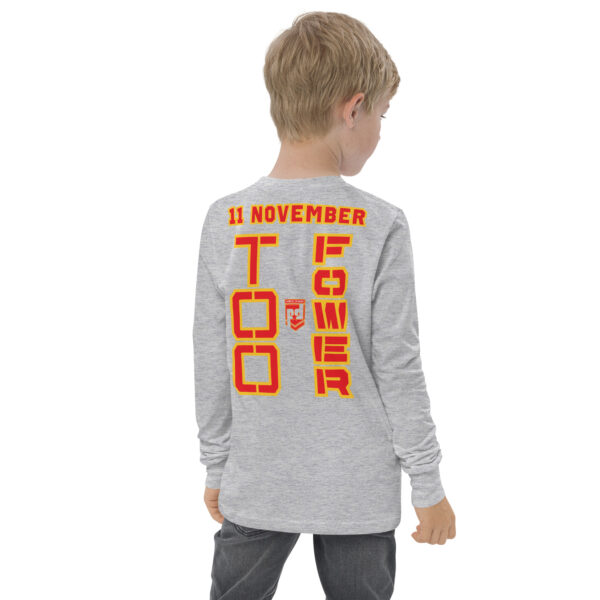 GRANDPA IS A VETERAN TOO FOWER Youth Long Sleeve Tee - Image 8