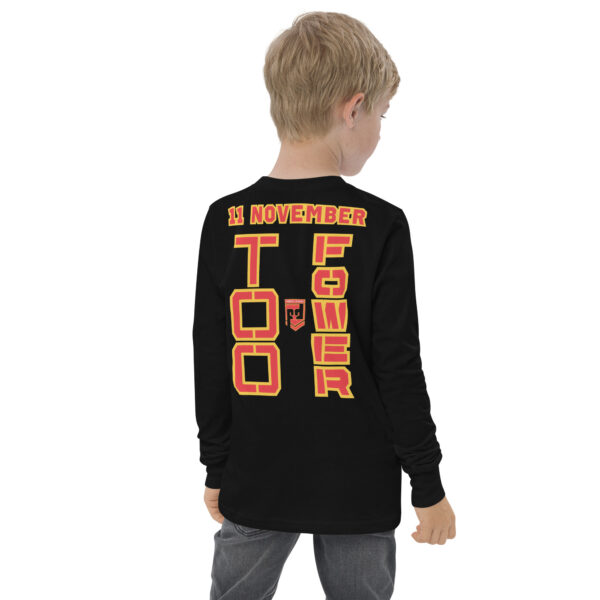 GRANDPA IS A VETERAN TOO FOWER Youth Long Sleeve Tee - Image 4