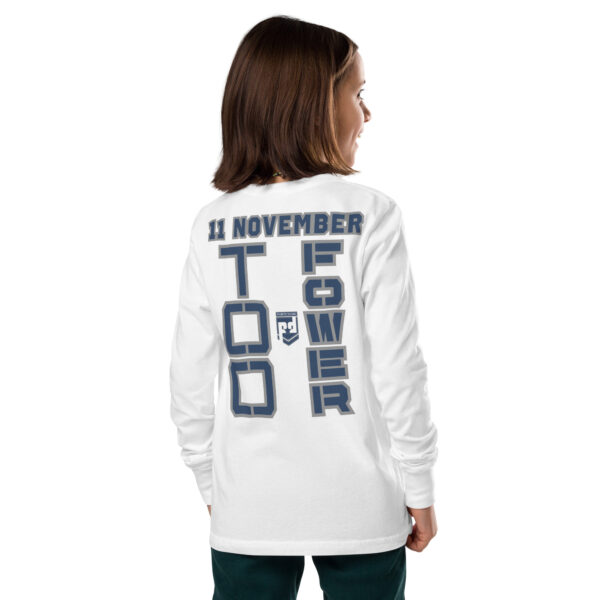 GRANDPA IS A VETERAN TOO FOWER Youth Long Sleeve Tee - Image 9