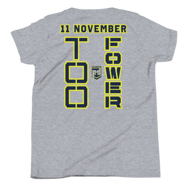 GRANDPA IS A VETERAN TOO FOWER Youth Short Sleeve T-Shirt - Image 4