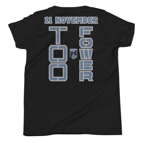 GRANDPA IS A VETERAN TOO FOWER Youth Short Sleeve T-Shirt - Image 2