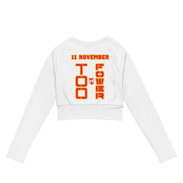 MOM IS A VETERAN TOO FOWER Recycled Long-Sleeve Crop Top