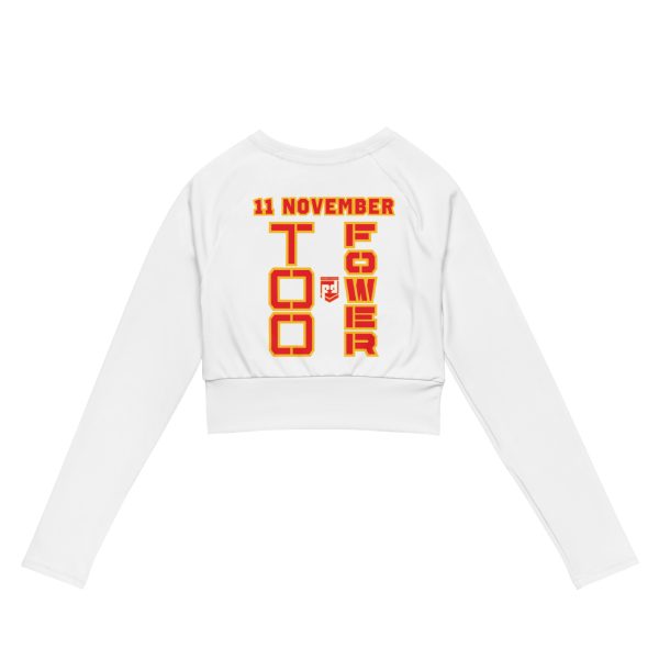 MOM IS A VETERAN TOO FOWER Recycled Long-Sleeve Crop Top