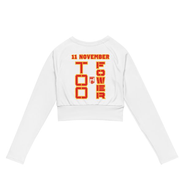 MOM IS A VETERAN TOO FOWER Recycled Long-Sleeve Crop Top