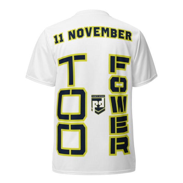 I AM A  VETERAN TOO FOWER Recycled Unisex Sports Jersey