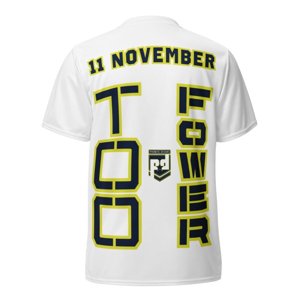 I AM A  VETERAN TOO FOWER Recycled Unisex Sports Jersey