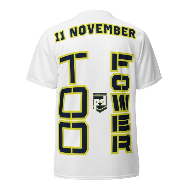 I AM A  VETERAN TOO FOWER Recycled Unisex Sports Jersey