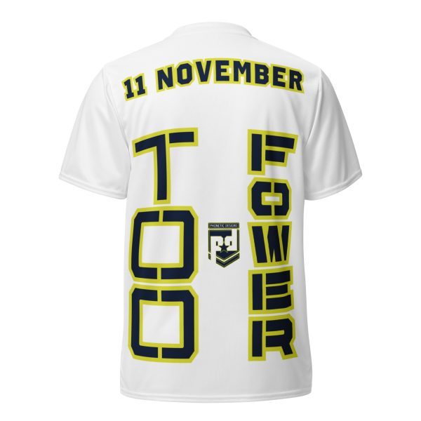 I AM A  VETERAN TOO FOWER Recycled Unisex Sports Jersey