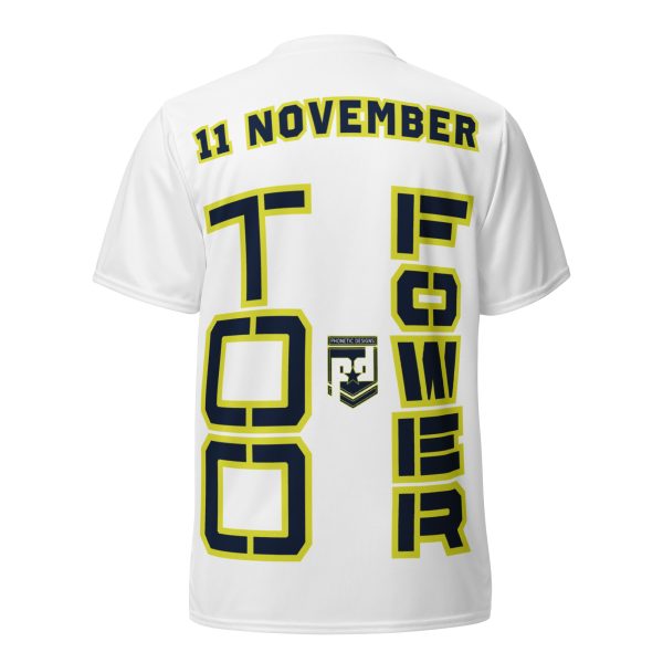 I AM A  VETERAN TOO FOWER Recycled Unisex Sports Jersey