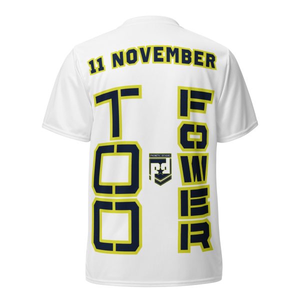 I AM A  VETERAN TOO FOWER Recycled Unisex Sports Jersey